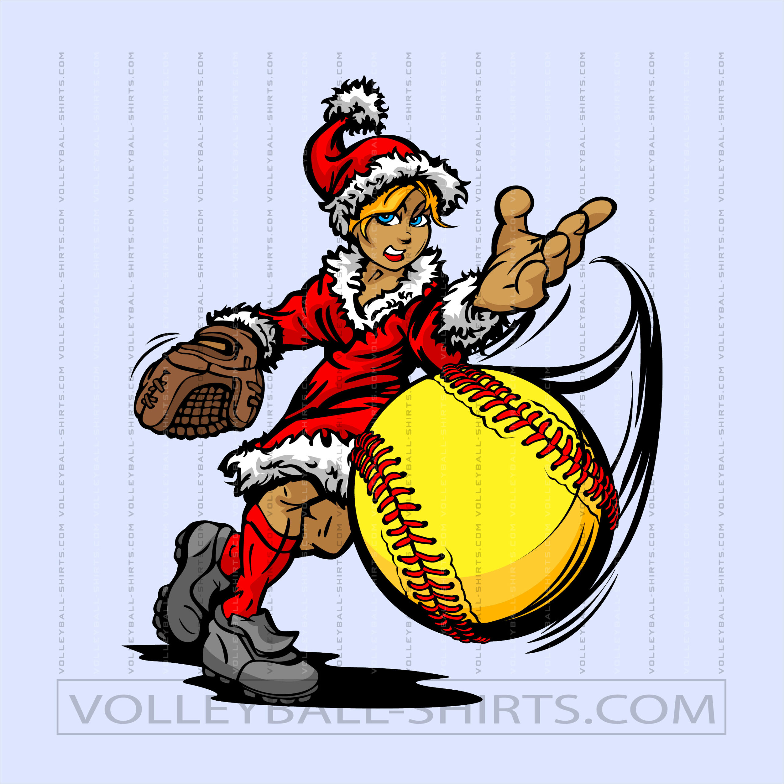 Vector Christmas Softball