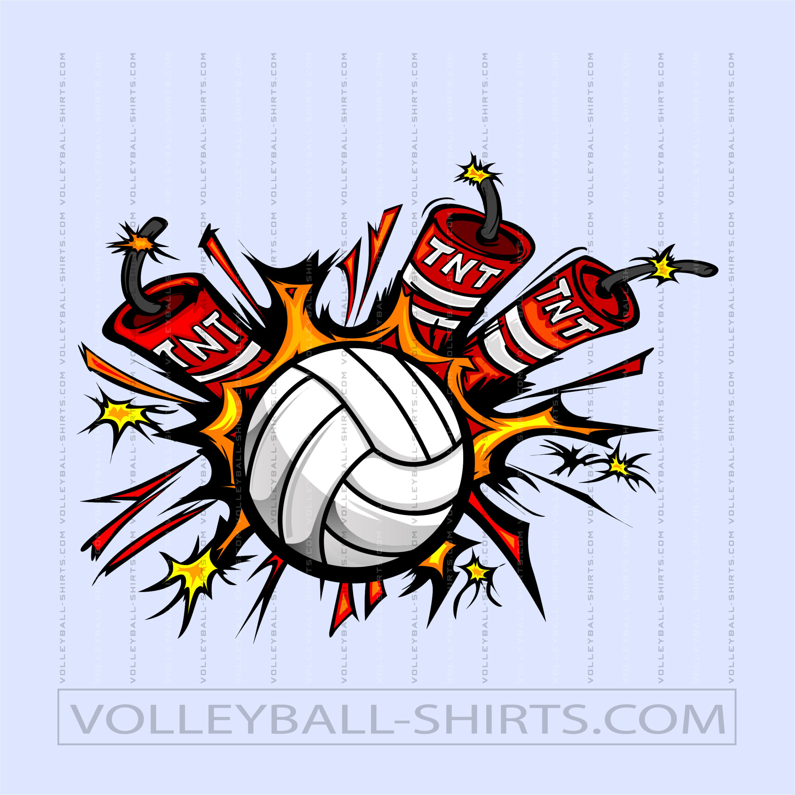 Dynamite Volleyball Vector