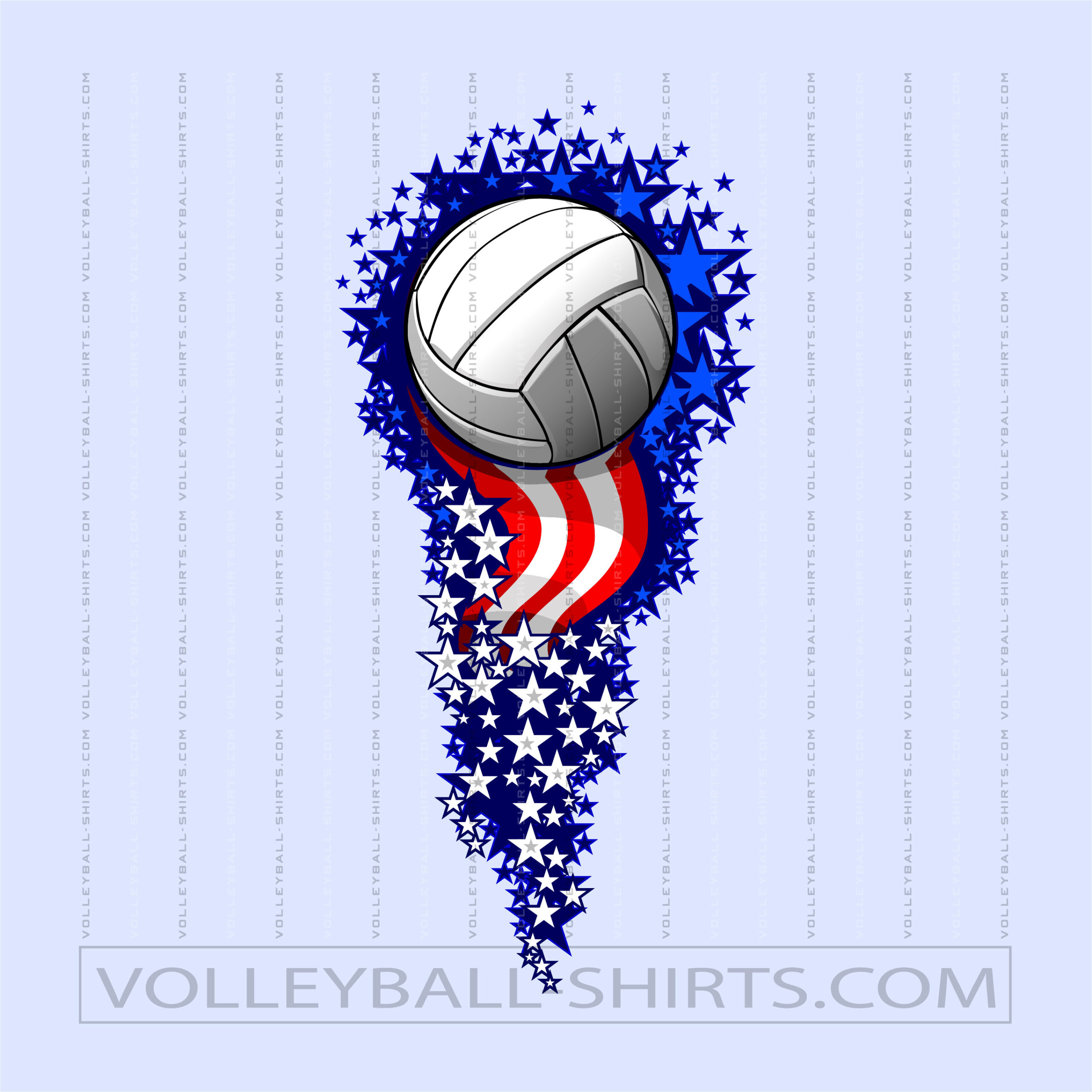Patriotic Volleyball Clip Art