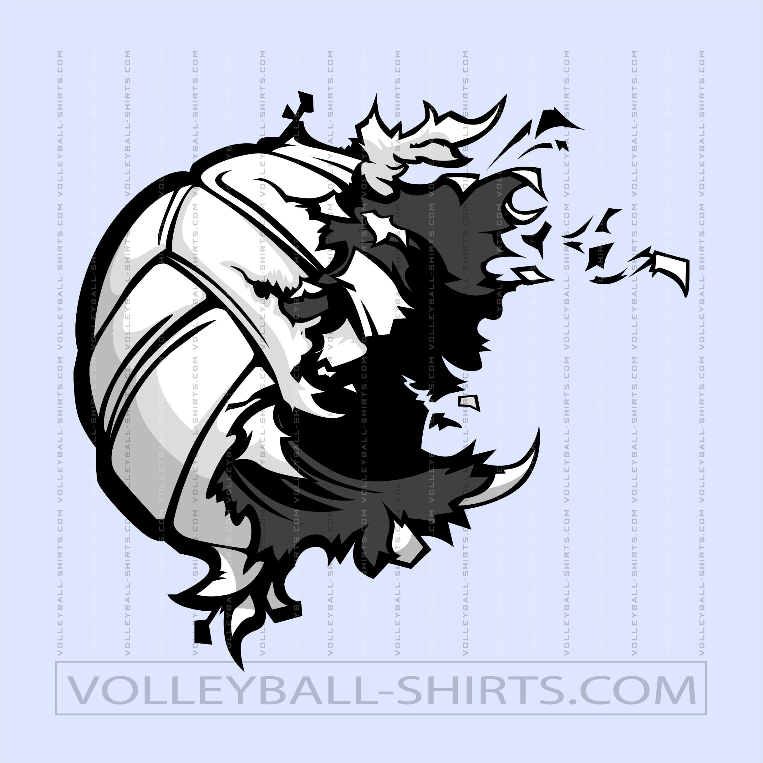 Vector Exploding Volleyball