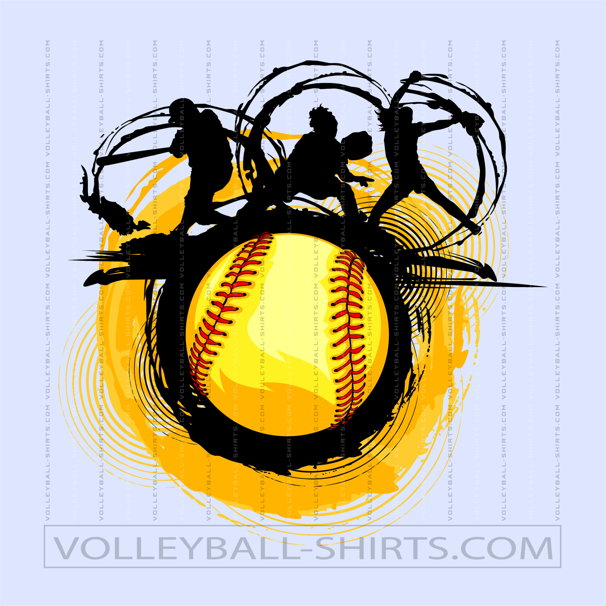 Vector Softball Clipart