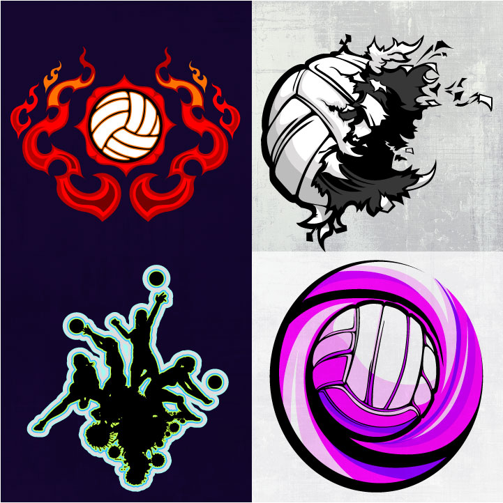 Volleyball Shirt Art | Vector Volleyball Graphics
