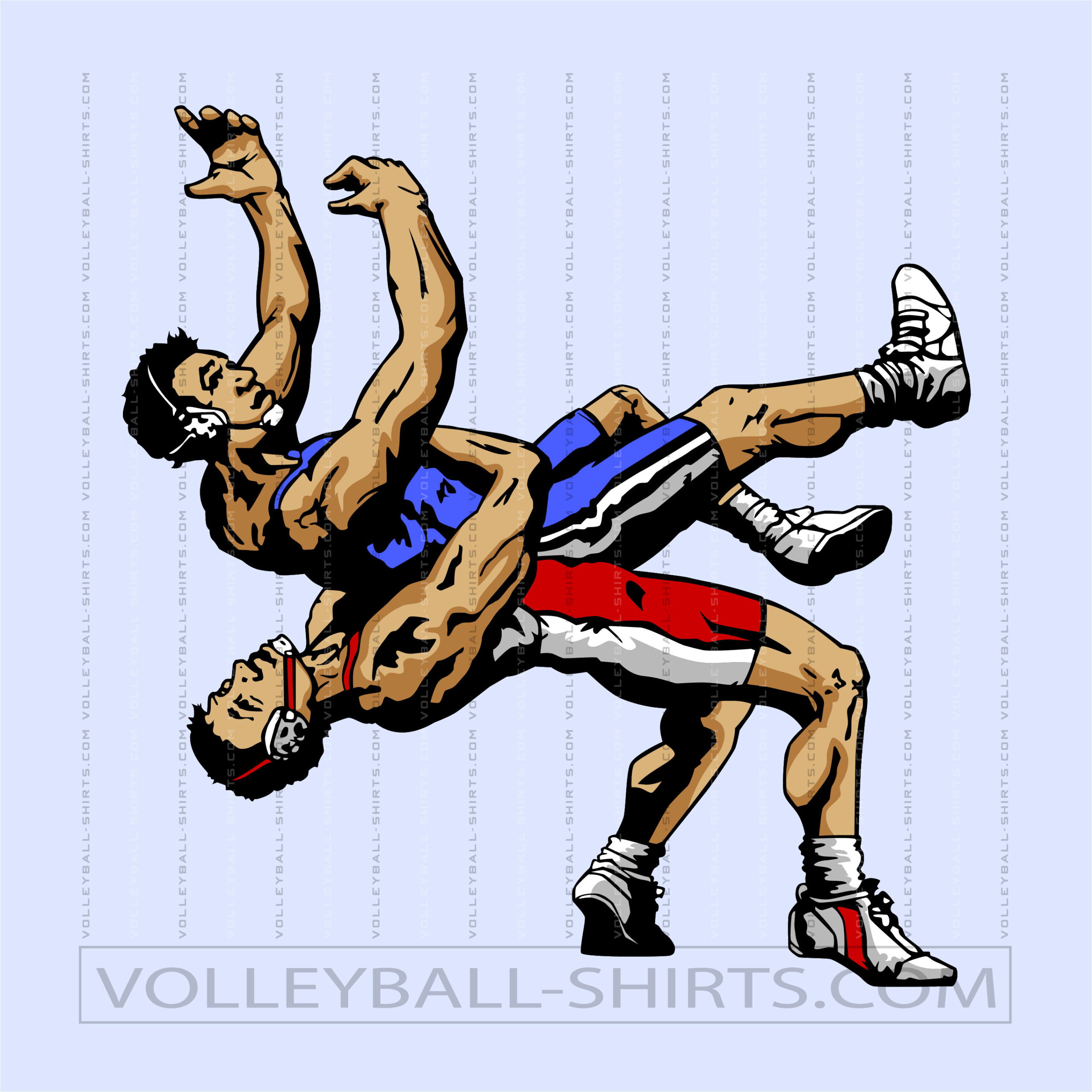 Wrestlers Clipart