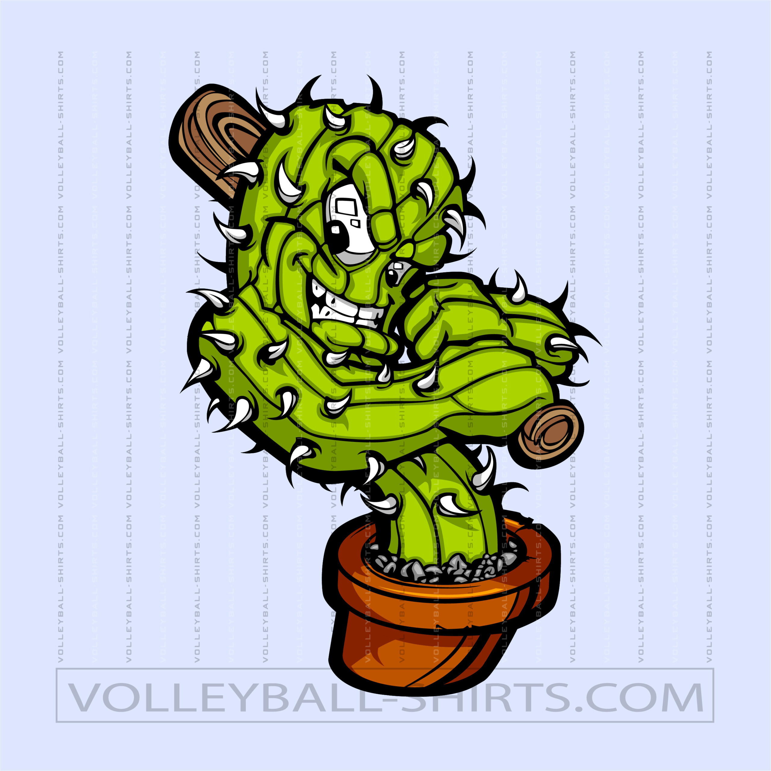 Vector Baseball Cactus