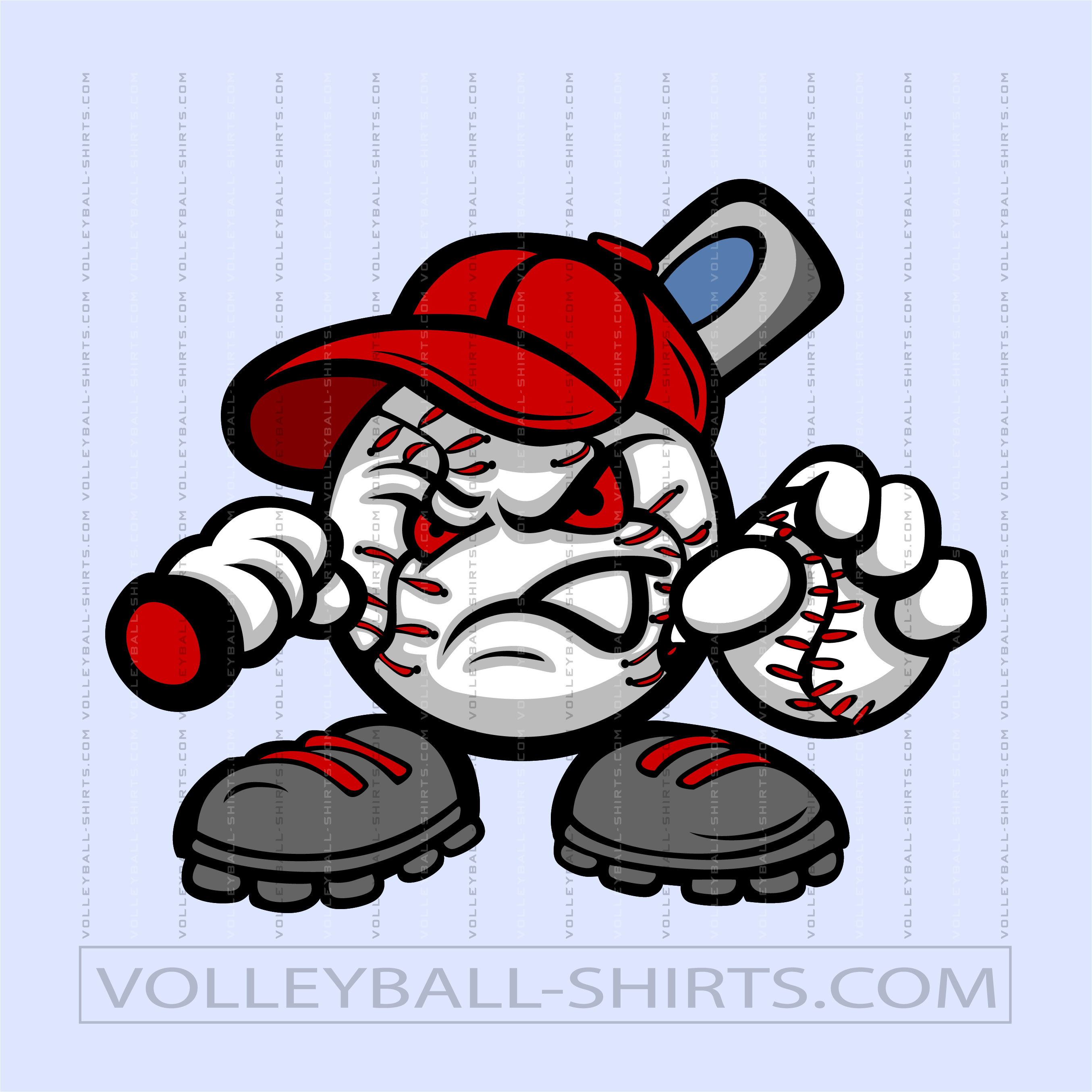 Cartoon Baseball Character