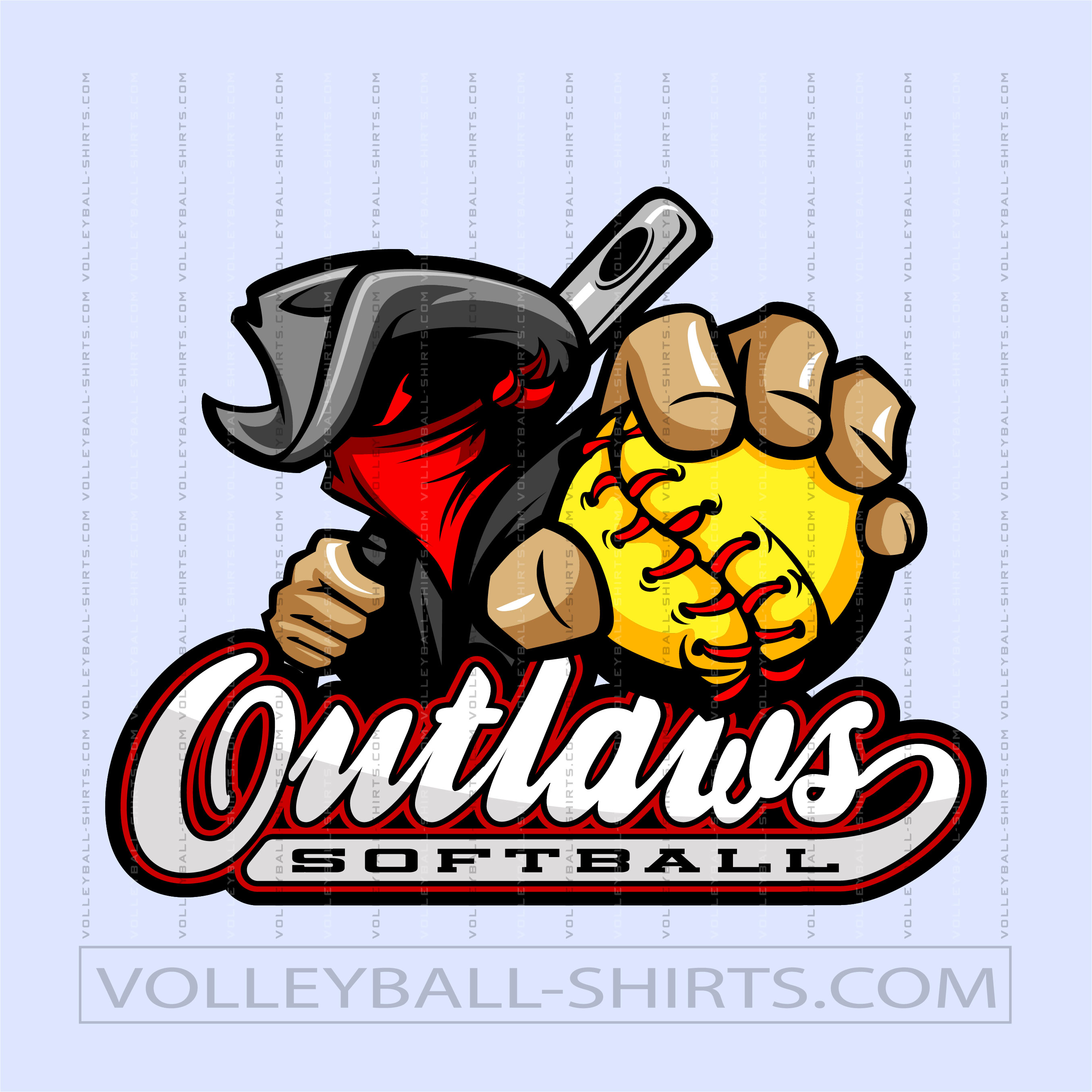 Outlaws Softball Design