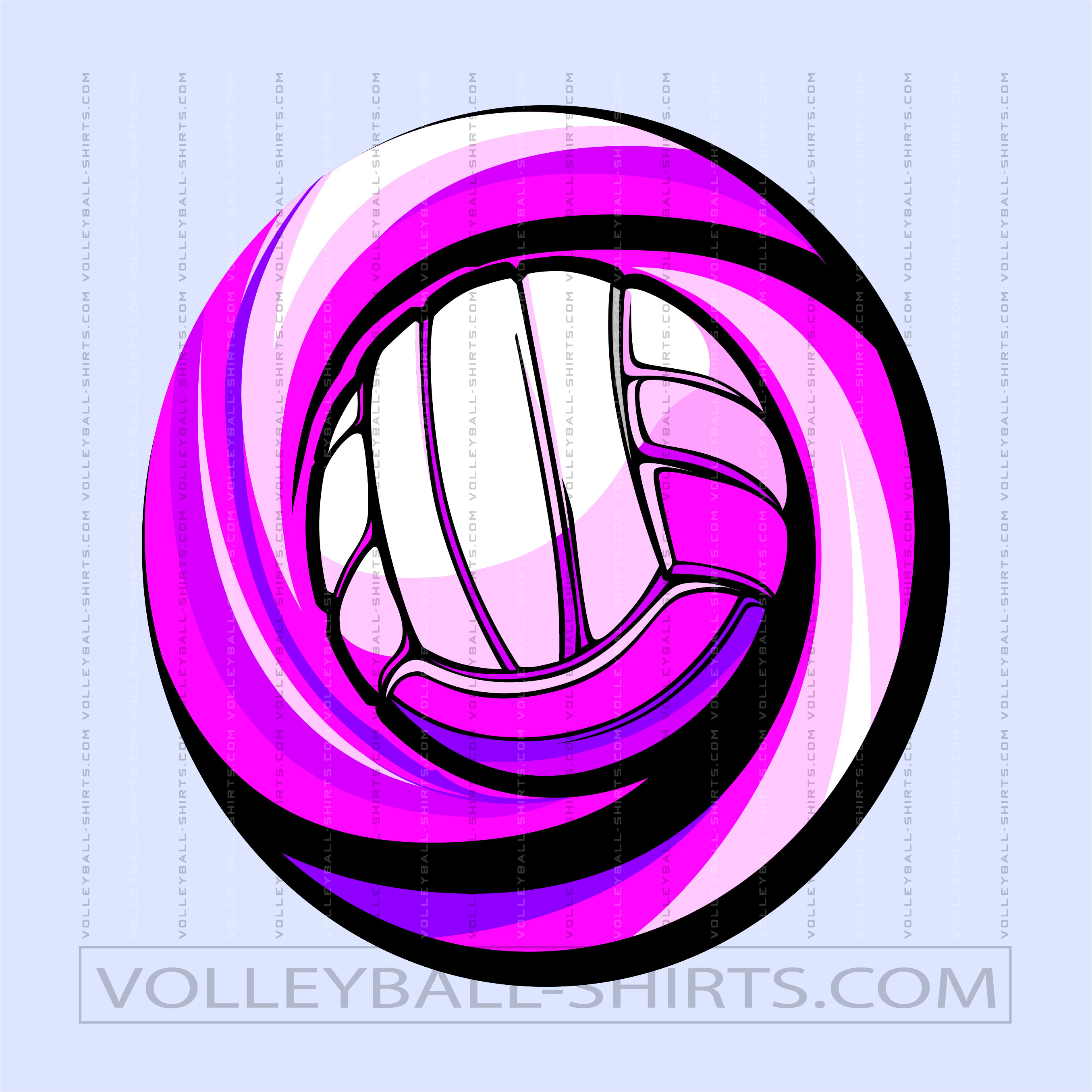 Pink Volleyball Shirt Art