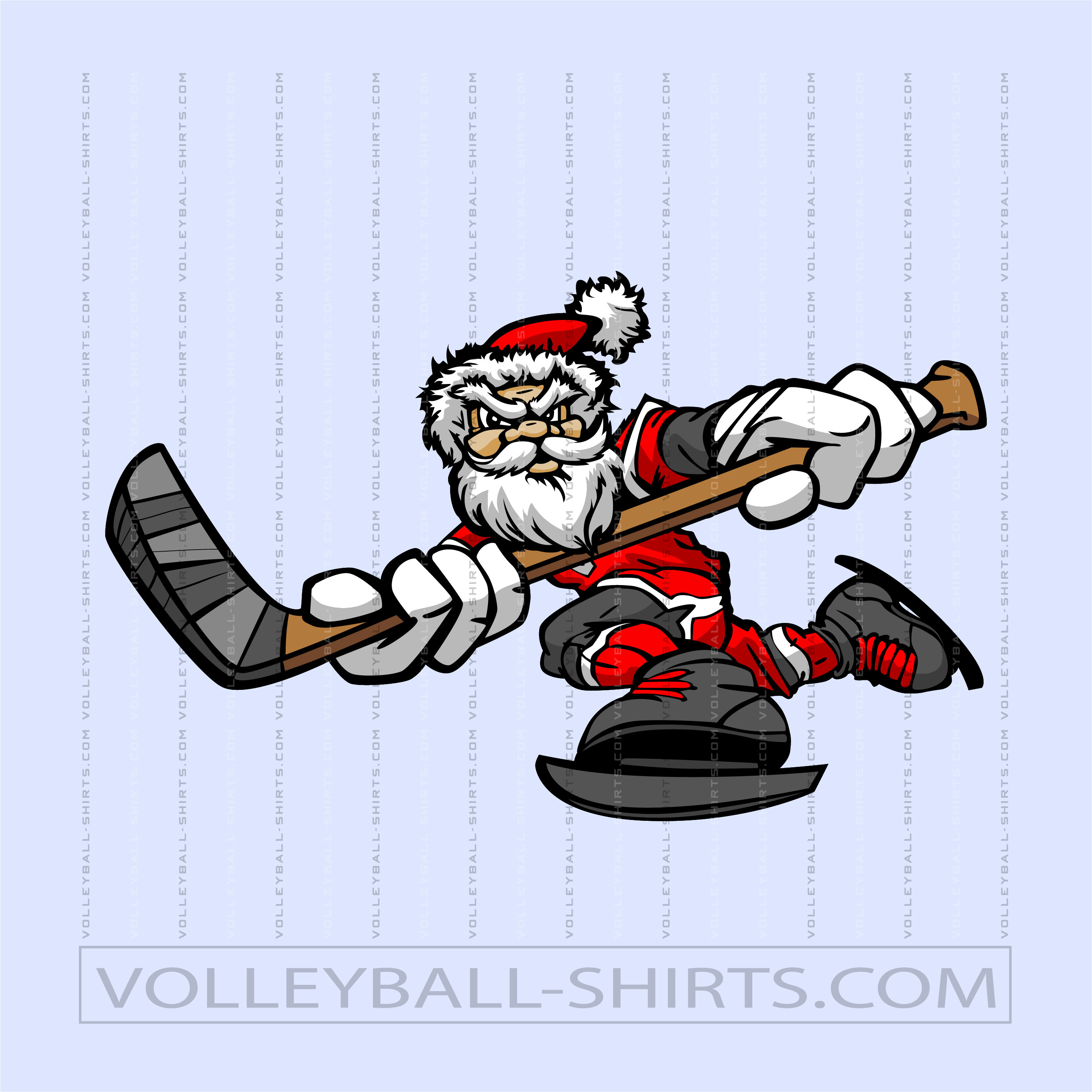Vector Hockey Santa