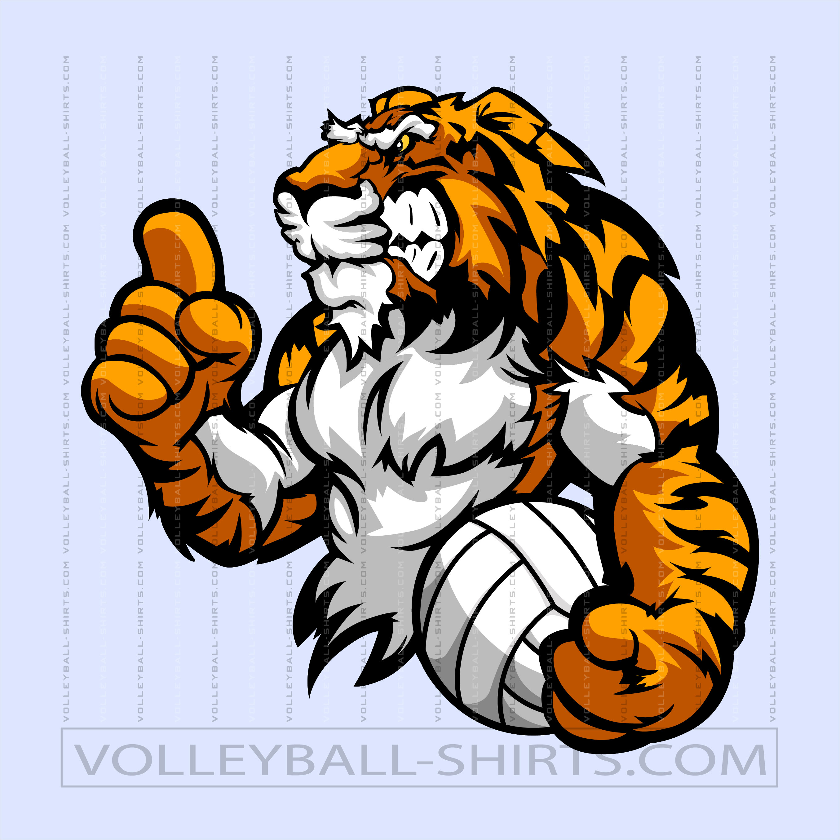 Tigers Volleyball Logo