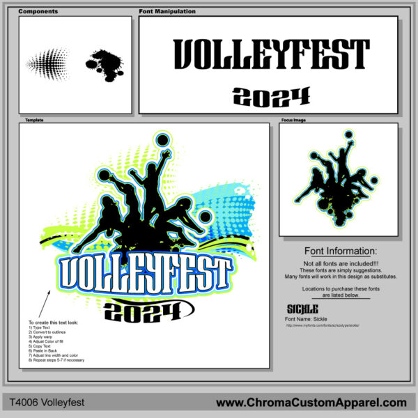 Volleyball-Shirt-Silhouettes