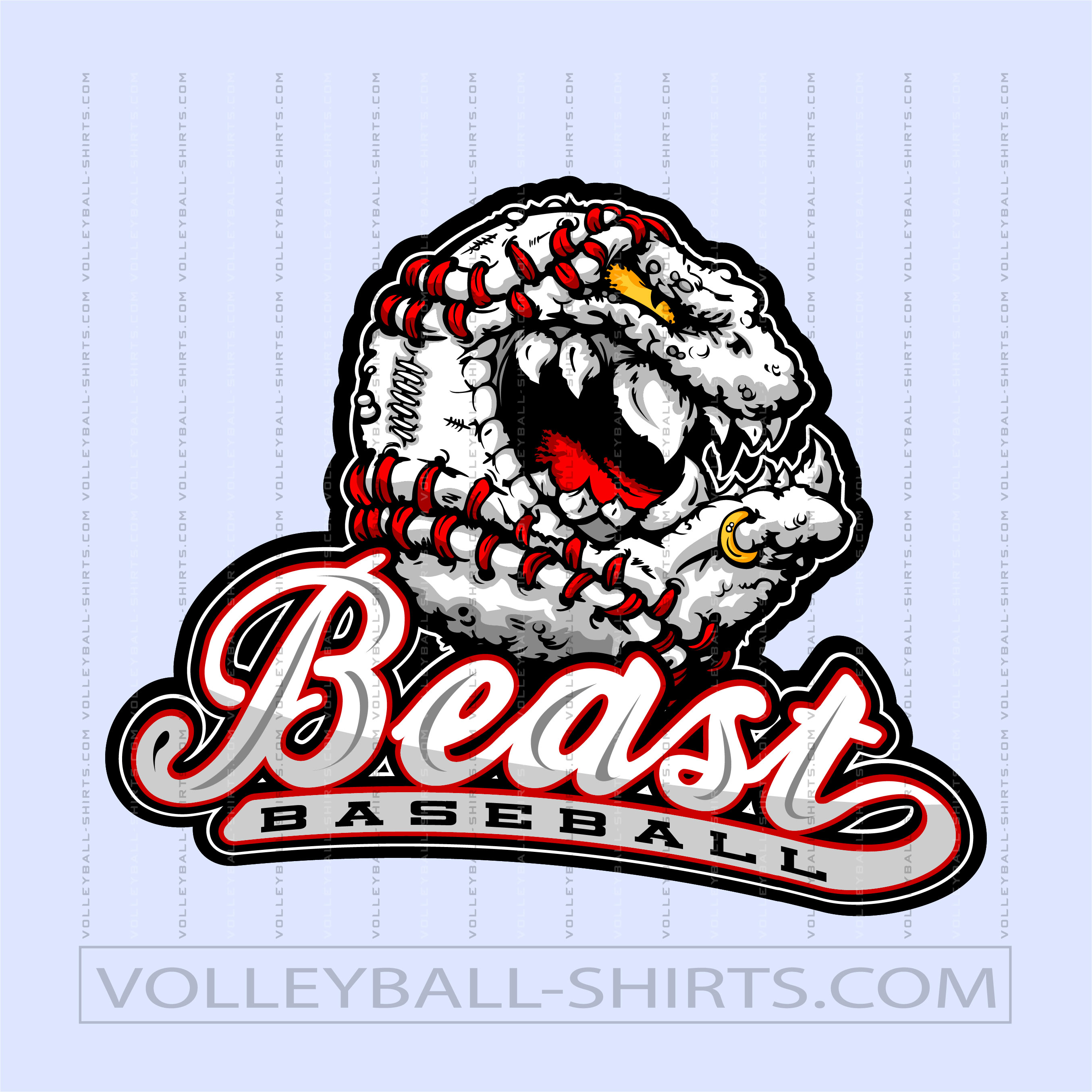 Vector Beast Baseball Logo