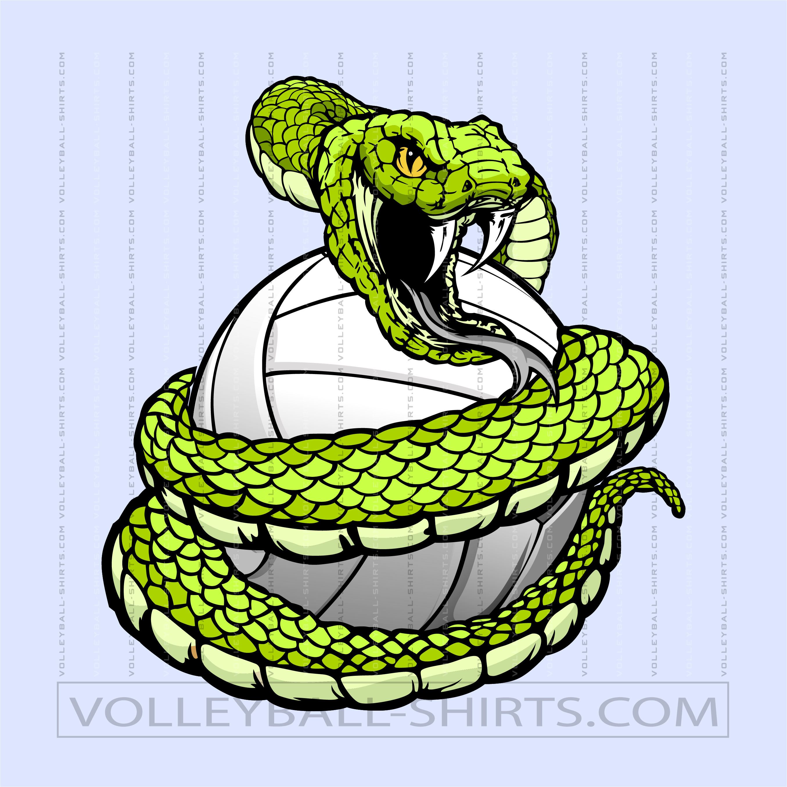 Viper Volleyball Clipart